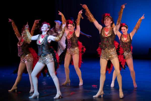 Dancers perform their tap dance